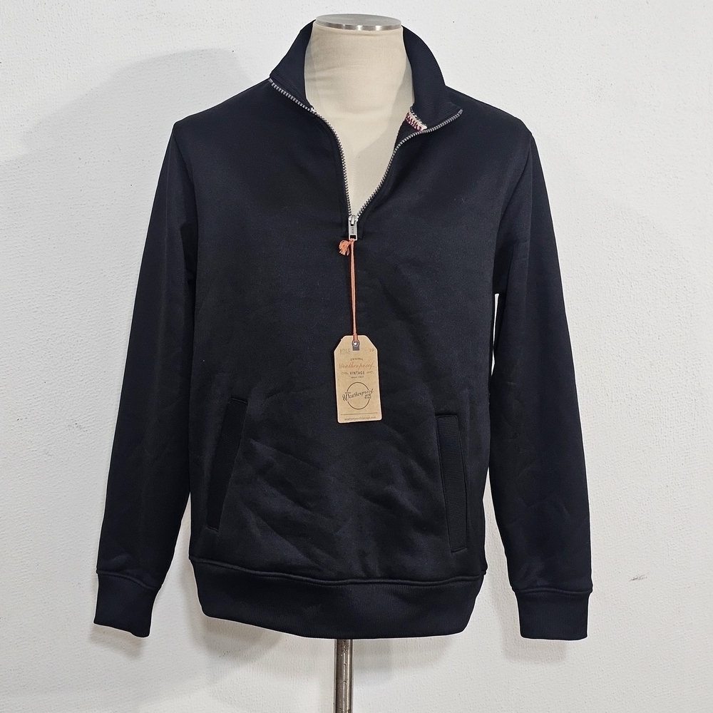 Weatherproof Men's Black Zip-Up Sweater